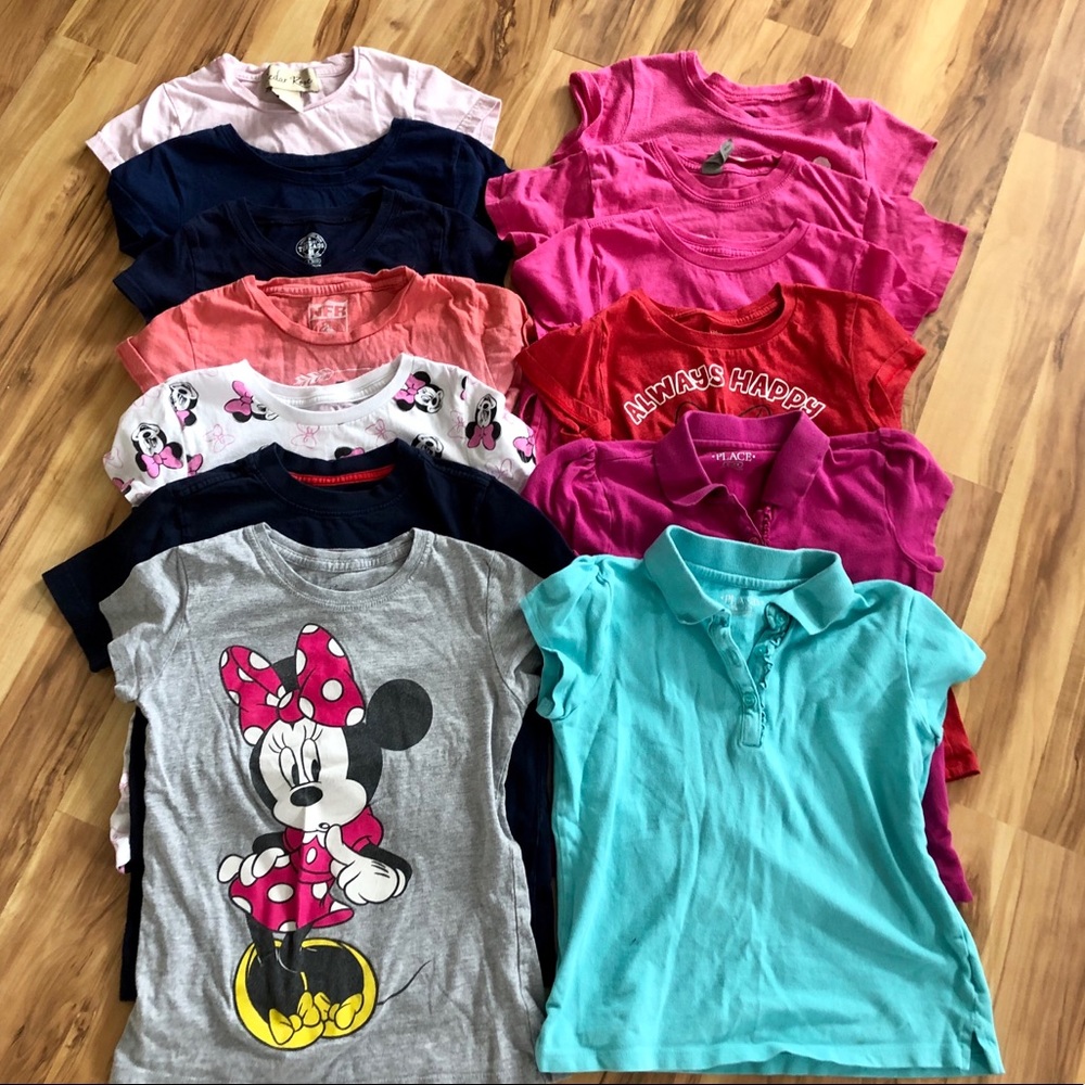 GIRLS T SHIRT LOT: SIZE 6/7
